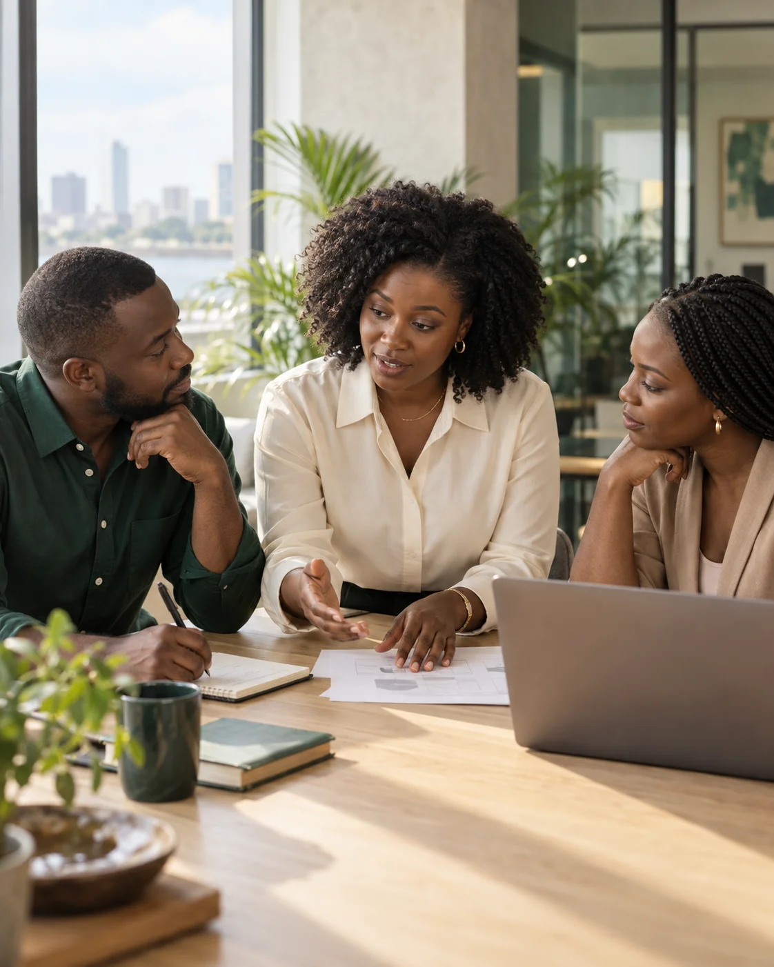 Des professionnels cadrent ensemble un projet de transformation